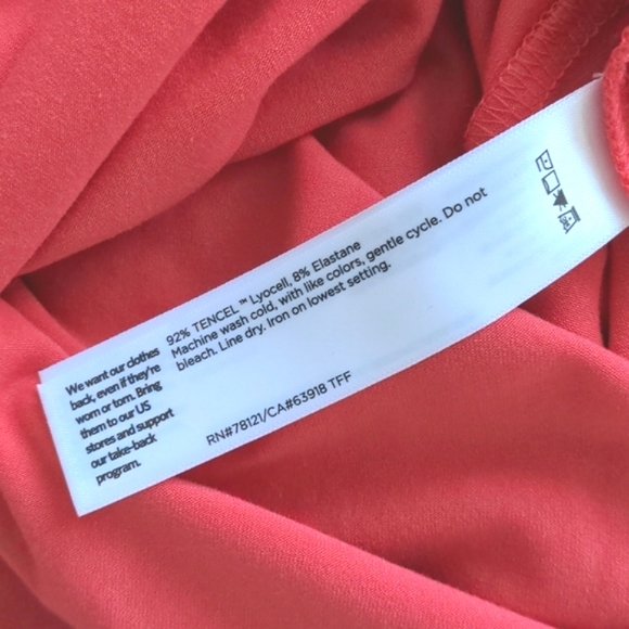 EILEEN FISHER | Stretch Jersey Knit Tank Dress, Pink, Womens Size XXS - Picture 7 of 7